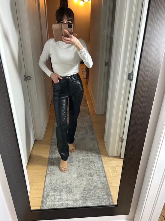 Pants - Wilfred Faux Leather Skinny Pants – Size 0